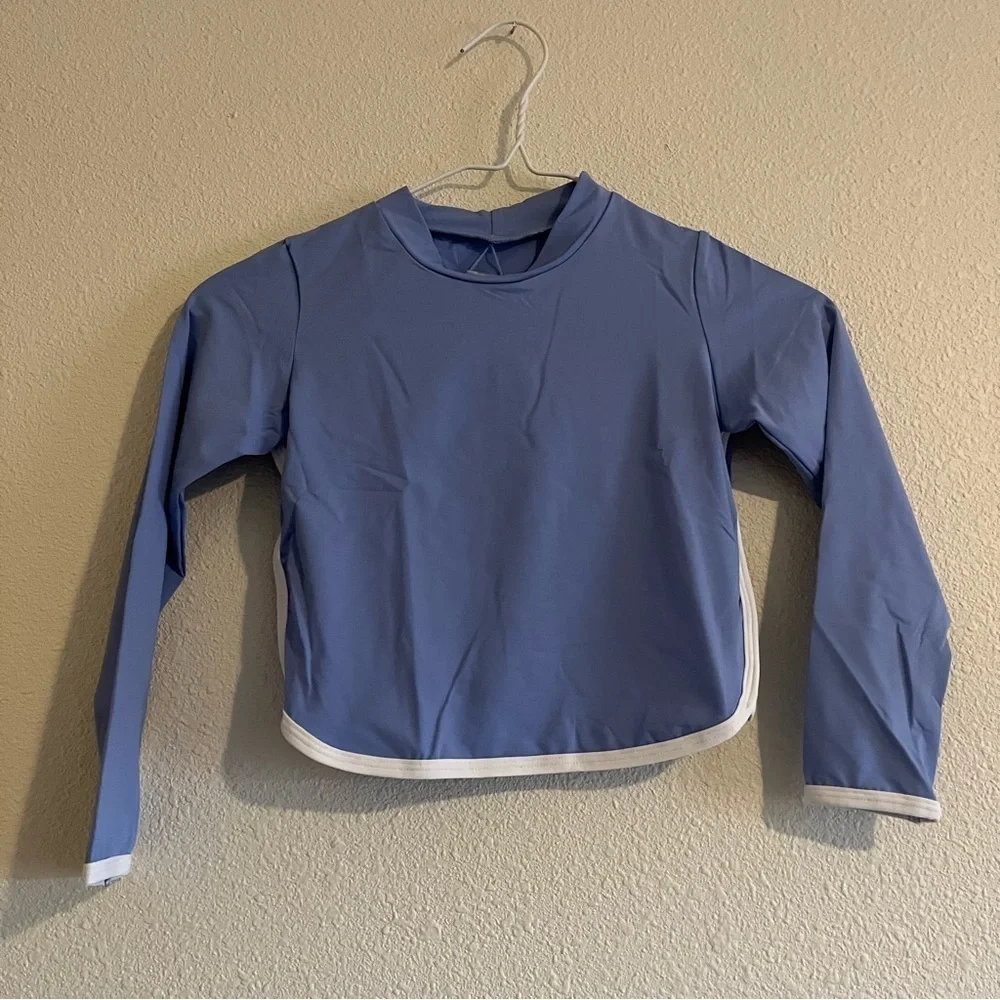 NWT L*SPACE Swim Kids SOOKI RASHGUARD Long Sleeve Swim Top Size 6